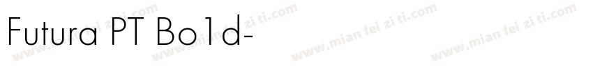 Futura PT Bo1d字体转换